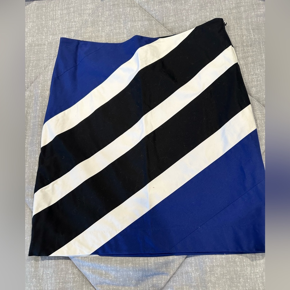 WHBM Color Block Skirt (lined)